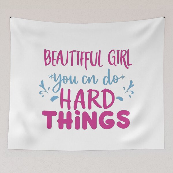 Item preview, Beautiful girl you can do hard things designed and sold by PawelNature.