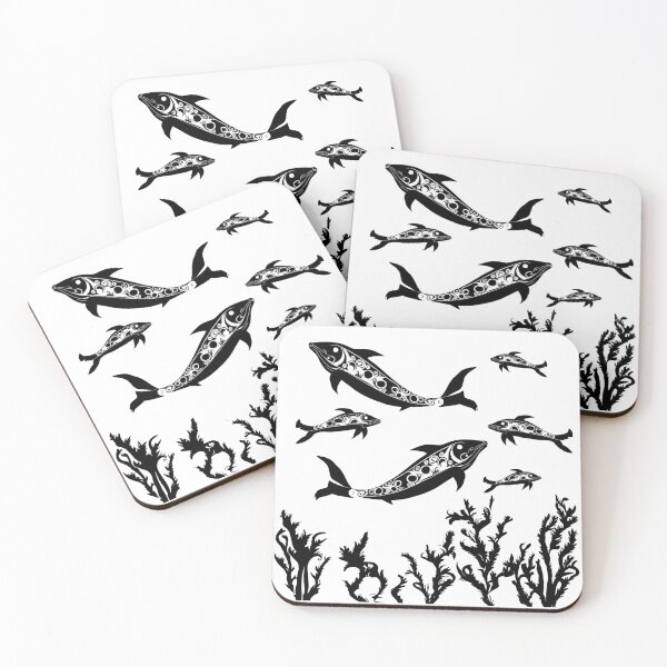 Item preview, Sea Coral Fish Pattern #2 designed and sold by Aeterna Prints.