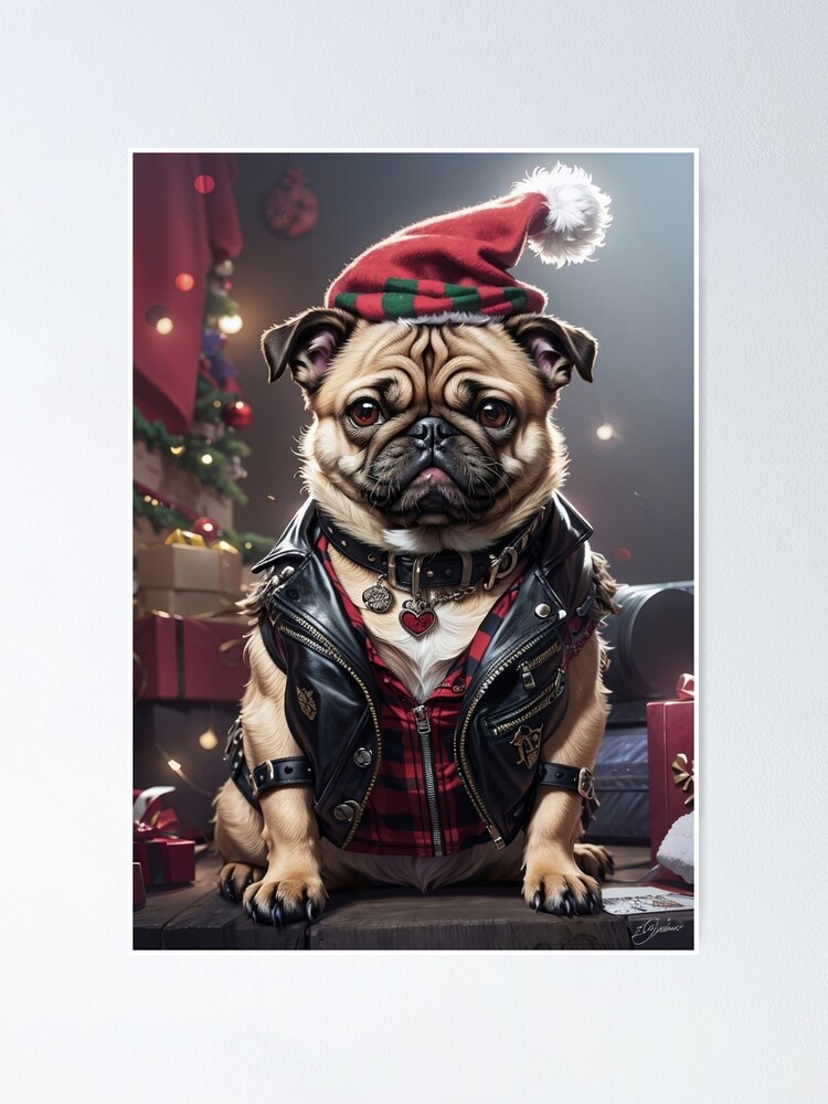 Pugnacious Punk Rocker Pug cheapest