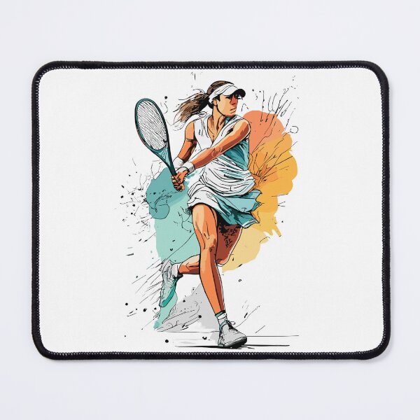 Item preview, Female Tennis Player designed and sold by Sketch-Shack.