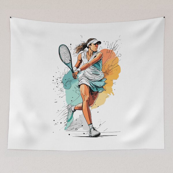 Item preview, jugadora de tenis designed and sold by Sketch-Shack.