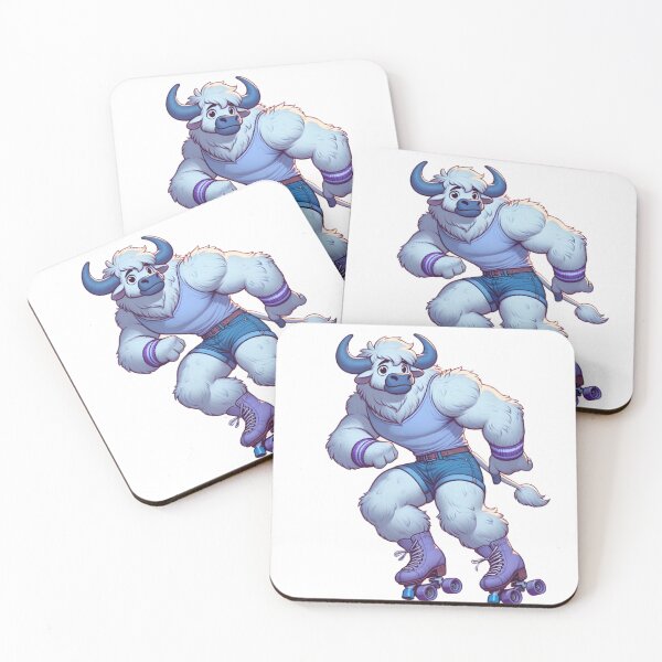 Item preview, Free Roller Skating Bull Character Image from pngart1.com. designed and sold by pngart1.
