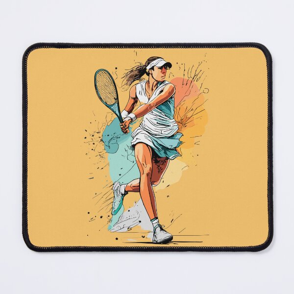 Item preview, Female Tennis Player designed and sold by Sketch-Shack.