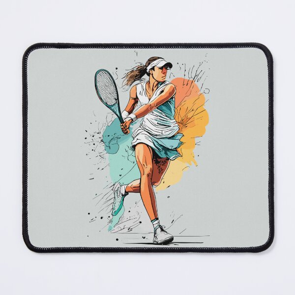 Item preview, Female Tennis Player designed and sold by Sketch-Shack.