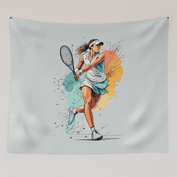 Item preview, jugadora de tenis designed and sold by Sketch-Shack.