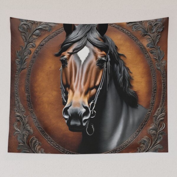 Item preview, Horse On Embossed Imitation Leather designed and sold by shutterrudder.