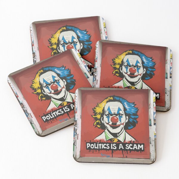 Item preview, Politics is a scam designed and sold by Scorpion Creative.