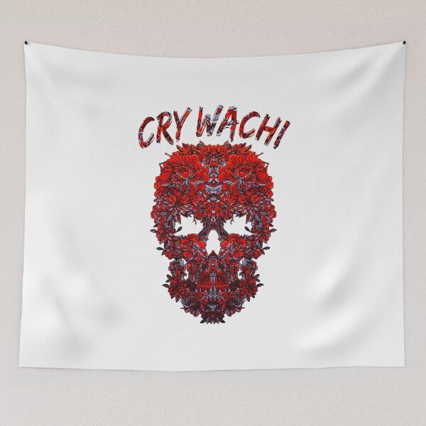 Item preview, Kai Wachi Merch Cry Wachi Flowers Skull designed and sold by stpommerouge.