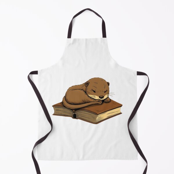 Item preview, Cute otter reading designed and sold by PawelNature.