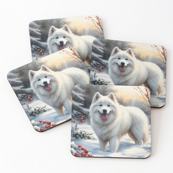 Item preview, Samoyed in the Snow designed and sold by RailtonArt.
