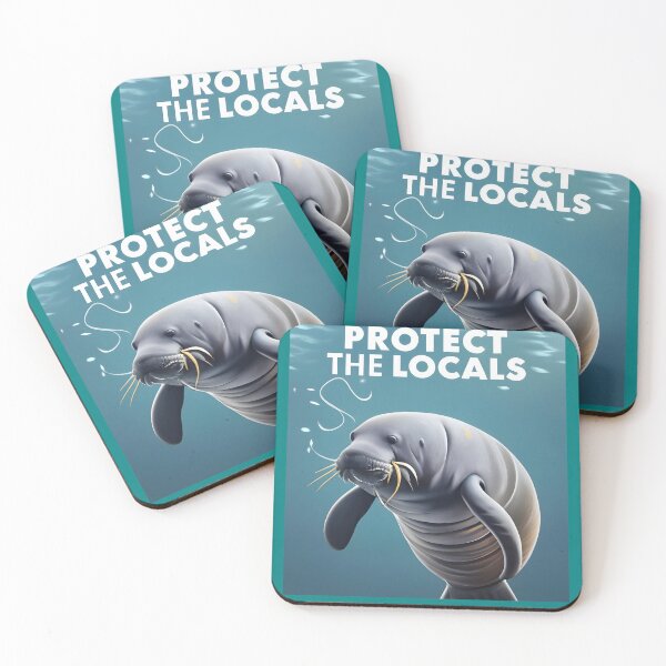 Item preview, It time for Manatee Conservation  "Protect the Locals" Sea Life! designed and sold by SandbarTees.