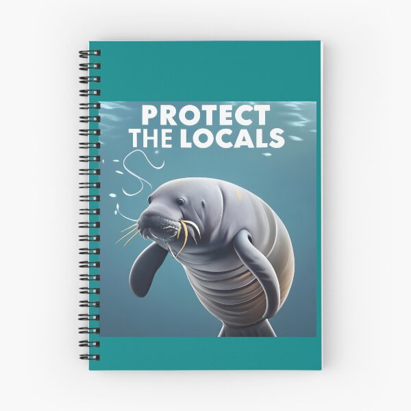 Item preview, It time for Manatee Conservation  "Protect the Locals" Sea Life! designed and sold by SandbarTees.