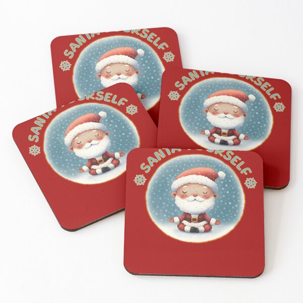 Item preview, Cute meditating Santa. Text: 'Santa Yourself' designed and sold by shirtsmugslife.