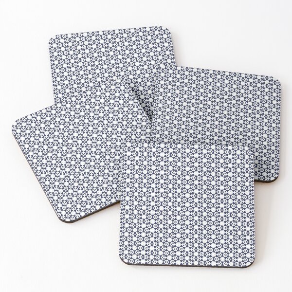 Item preview, Midnight Whispers - Navy Geometric pattern designed and sold by Looming Lines.