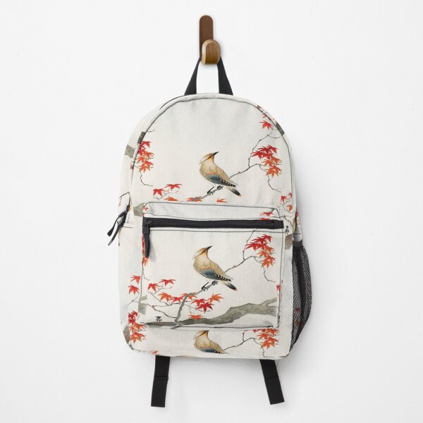 Item preview, Japanese Plague Bird On Maple Painting designed and sold by Suzana Djordjevic.
