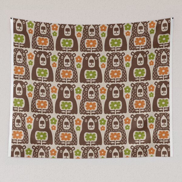Item preview, Flower Bear Pattern designed and sold by tonymagnerart.
