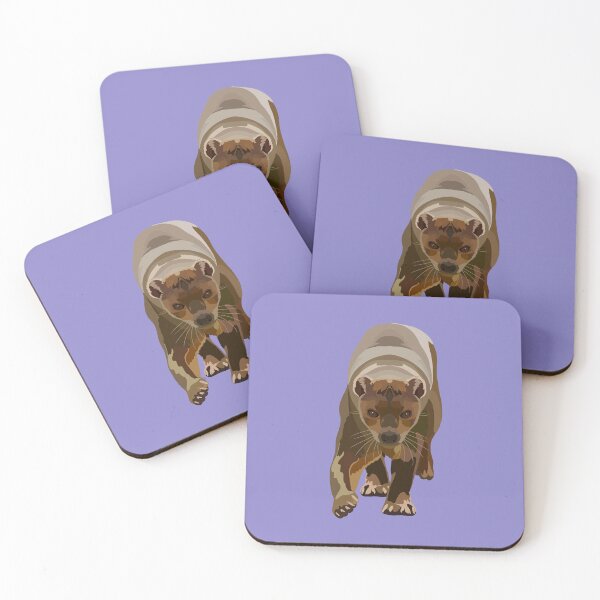 Item preview, F is for Fossa ,Fossa – Elusive Madagascar Predator Wildlife Illustration designed and sold by PrettylittlepastelUk.