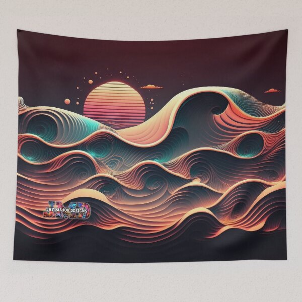 Item preview, Neon Waves without Quote 4/28 designed and sold by Jenson Major.
