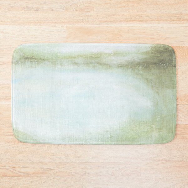 Item preview, Harmonious - Modern Muted Abstract Lake Landscape, Sage Green Aqua Turquoise Blue designed and sold by nlsdesignllc.