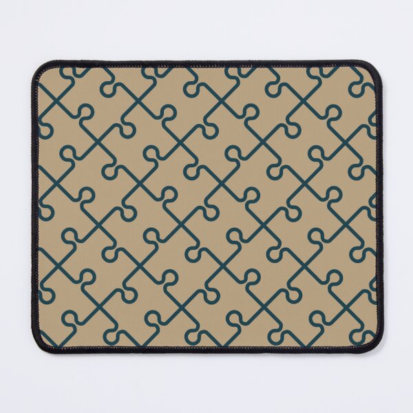 Item preview, Brown Beige Geometric Jigsaw Tile Parts Classic Intellectual Puzzle Pattern designed and sold by PenguinForests.