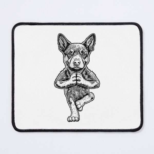 Item preview, Australian Cattle Dog Puppy Funny ACD Dogs Tree Pose Asana designed and sold by GrandeDuc.
