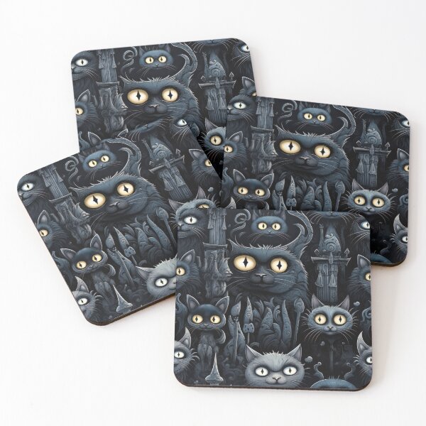 Item preview, Crazy Gothic Cats No.1 designed and sold by Pixelartistin.