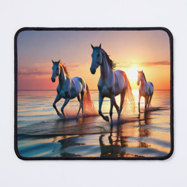 Item preview, Horses at sunset designed and sold by VarPlace.