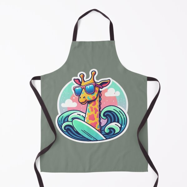 Item preview, Giraffe Surf Safari: Illustration Style Artwork designed and sold by Doddlaix.