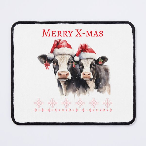 Item preview, Christmas Highland Cow Xmas Cows in santa Hat Christmas Cow Festive Mood designed and sold by OliveAndSnow.