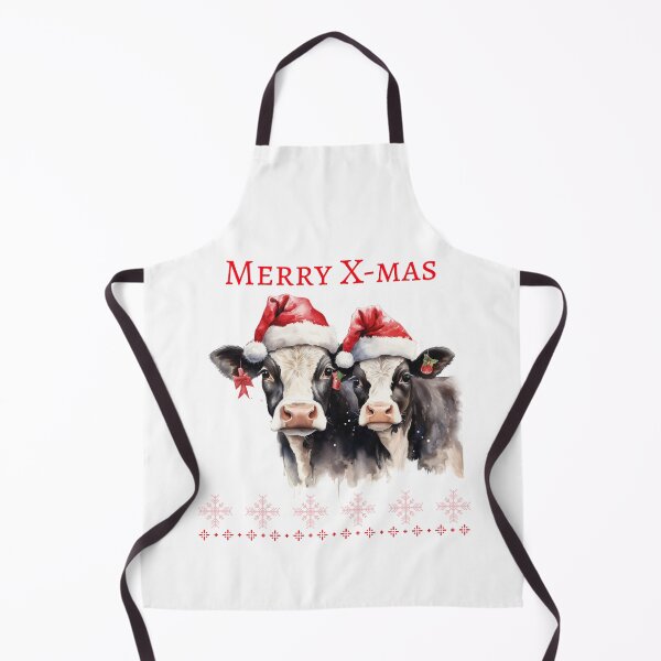 Item preview, Christmas Highland Cow Xmas Cows in santa Hat Christmas Cow Festive Mood designed and sold by OliveAndSnow.