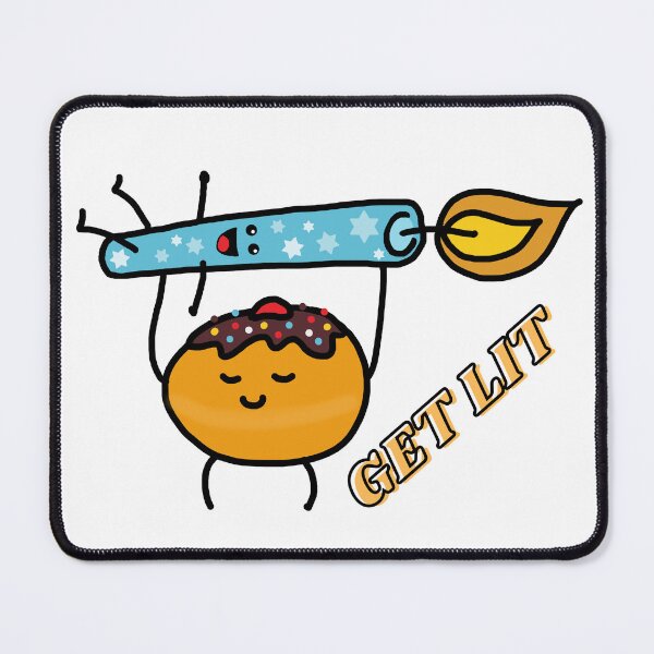 Item preview, GET LIT Hanukkah Donut and Candle Party designed and sold by jellyfishdsgn.