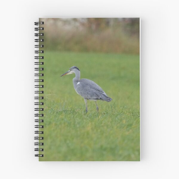 Item preview, Gray heron on the meadow designed and sold by Binas-gallery.