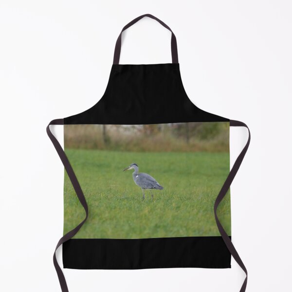 Item preview, Gray heron on the meadow designed and sold by Binas-gallery.