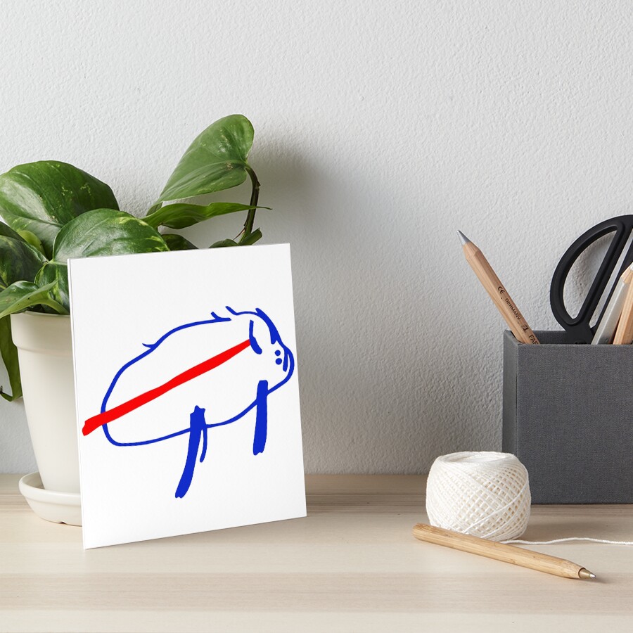 Josh Allen Potato Buffalo Drawing Art Print