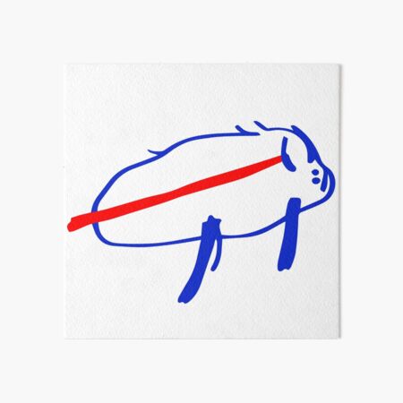 Vista previa del artículo con la obra «Josh Allen Patata Búfalo Dibujo», diseñado y vendido por billsmania.