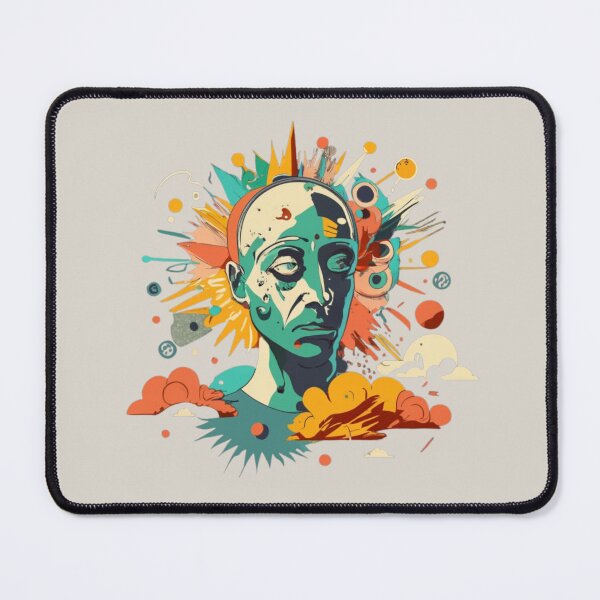 Item preview, Explosive Colourful Human Head Ideas Illustration designed and sold by Doddlaix.