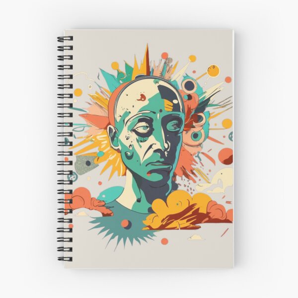 Item preview, Explosive Colourful Human Head Ideas Illustration designed and sold by Doddlaix.