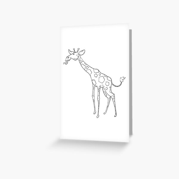 Item preview, Giraffe - Line Art designed and sold by roaitken.