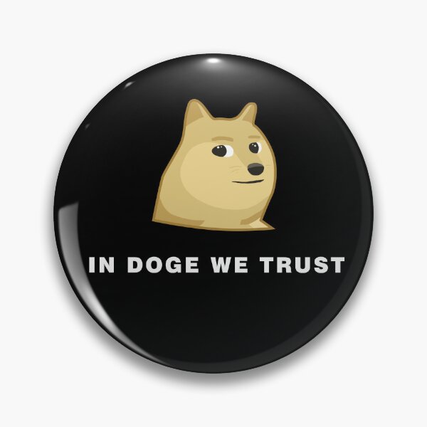 Item preview, In Doge We Trust (Bold Font) designed and sold by NaNaSpaceStore.