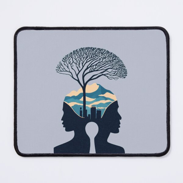 Item preview, Melancholy of the Blind Couple: Ink Drawing Illustration designed and sold by Doddlaix.