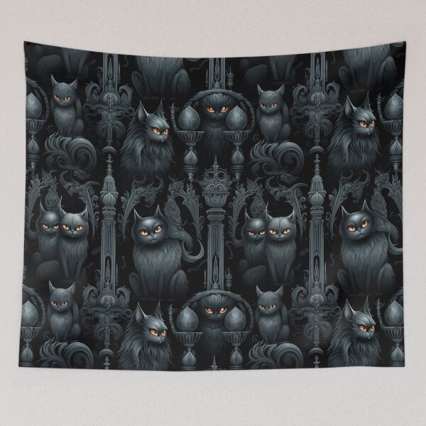 Item preview, Black Gothic Cats No.2 designed and sold by Pixelartistin.