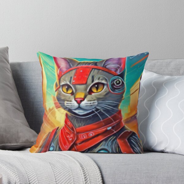 Item preview, samurai cat designed and sold by VarPlace.