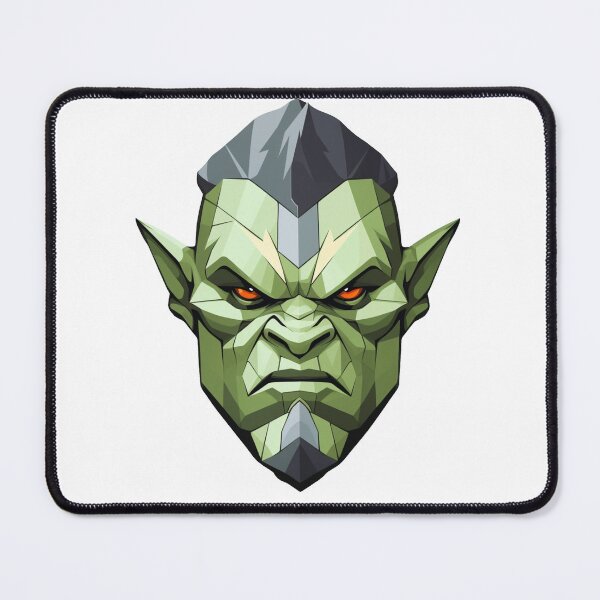 Item preview, dnd orc character portrait designed and sold by TellezStickers.