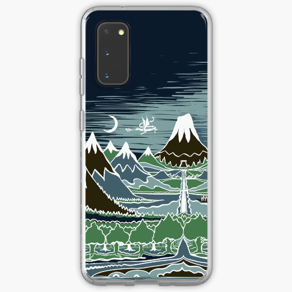 Item preview, A Halflings journey on a mountain path through an elven wood in the style of J.R.R.Tolkien designed and sold by Designwebjae.