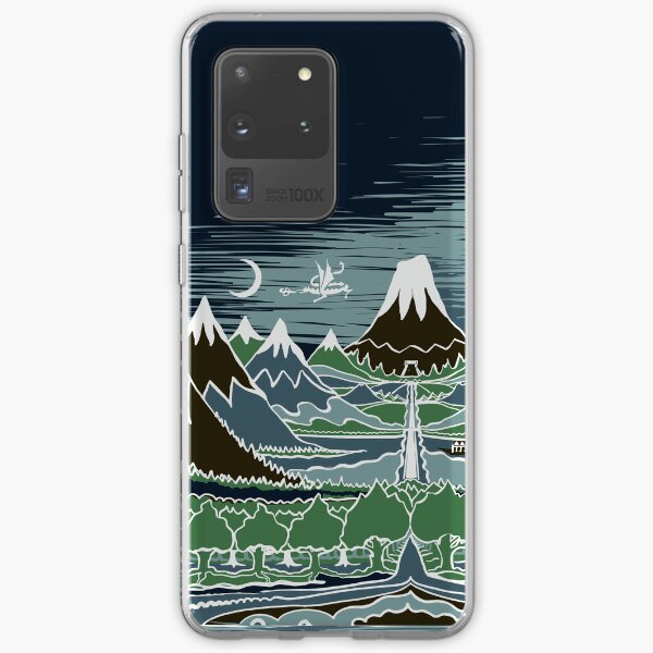 Item preview, A Halflings journey on a mountain path through an elven wood in the style of J.R.R.Tolkien designed and sold by Designwebjae.