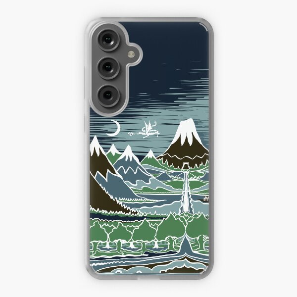 Item preview, A Halflings journey on a mountain path through an elven wood in the style of J.R.R.Tolkien designed and sold by Designwebjae.