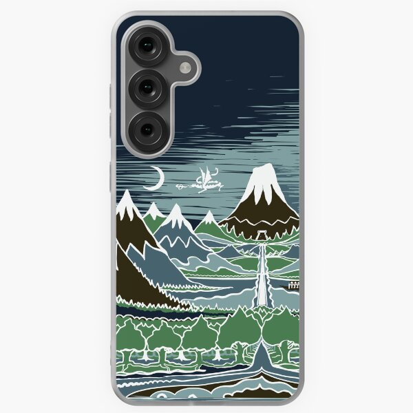 Item preview, A Halflings journey on a mountain path through an elven wood in the style of J.R.R.Tolkien designed and sold by Designwebjae.