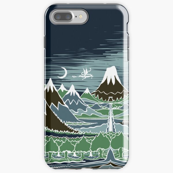 Item preview, A Halflings journey on a mountain path through an elven wood in the style of J.R.R.Tolkien designed and sold by Designwebjae.