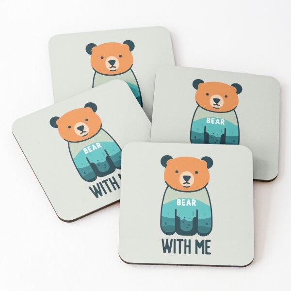 Item preview, "Bear With Me" Illustration Artwork designed and sold by Doddlaix.