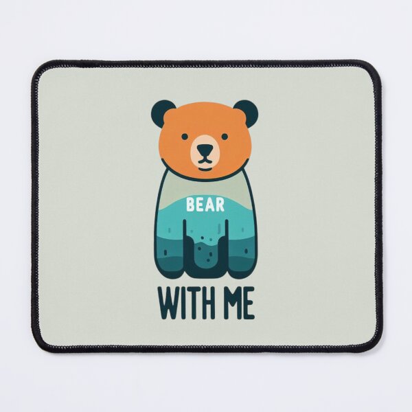 Item preview, "Bear With Me" Illustration Artwork designed and sold by Doddlaix.